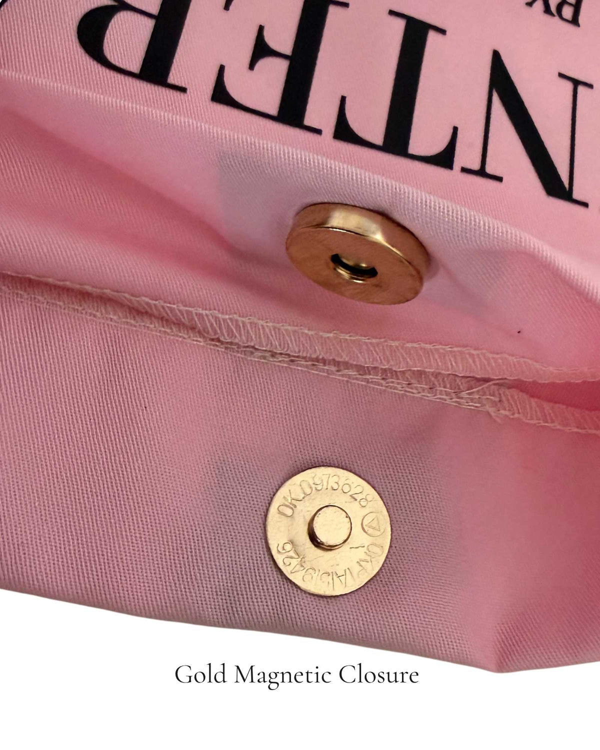 Pink Classic Pointe Shoe Bag with gold magnetic closure — PointeBag By Ballerina