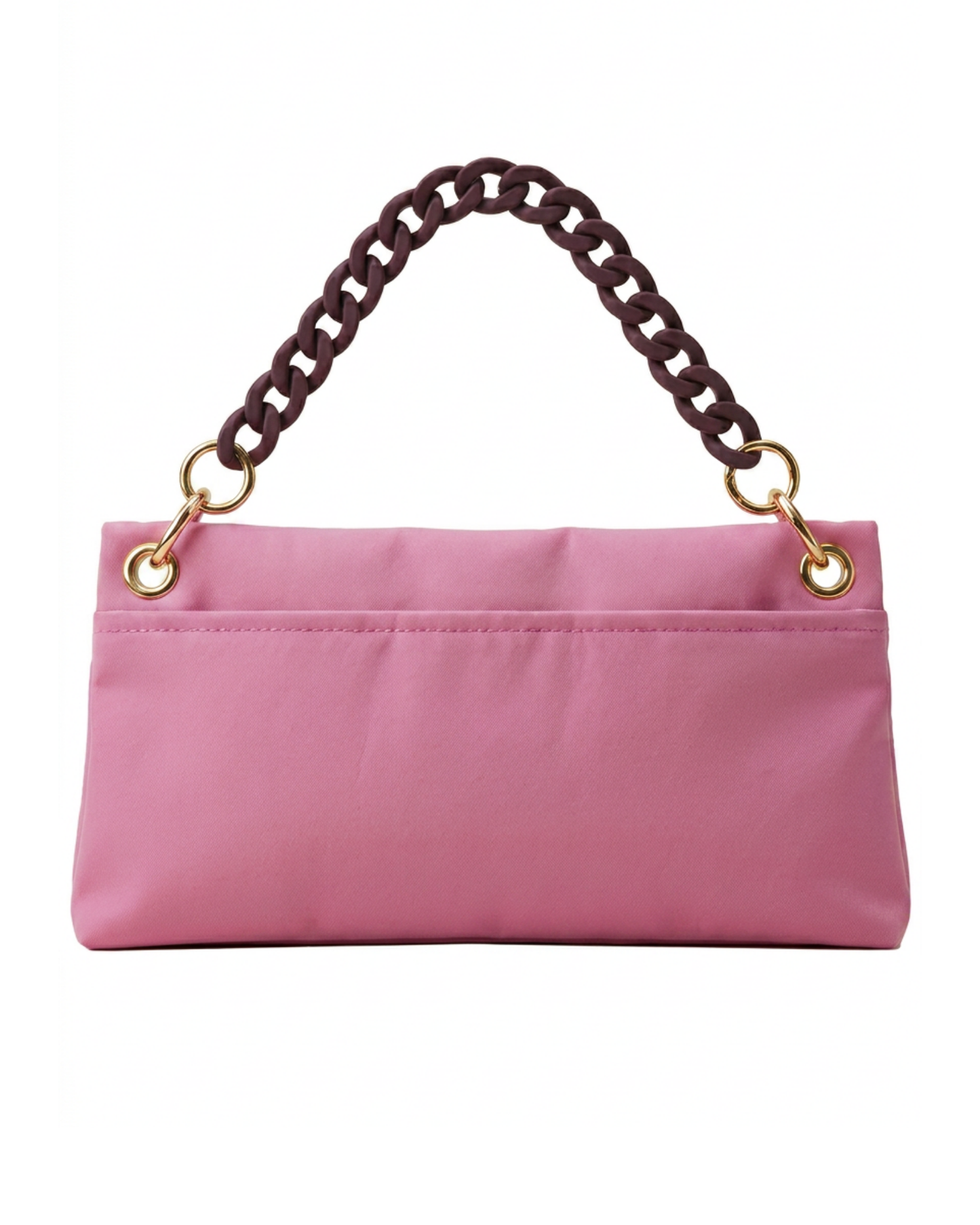 The Pink Classic PointeBag made from durable fabric, featuring a stylish design with a removable chain strap and a scented pocket.