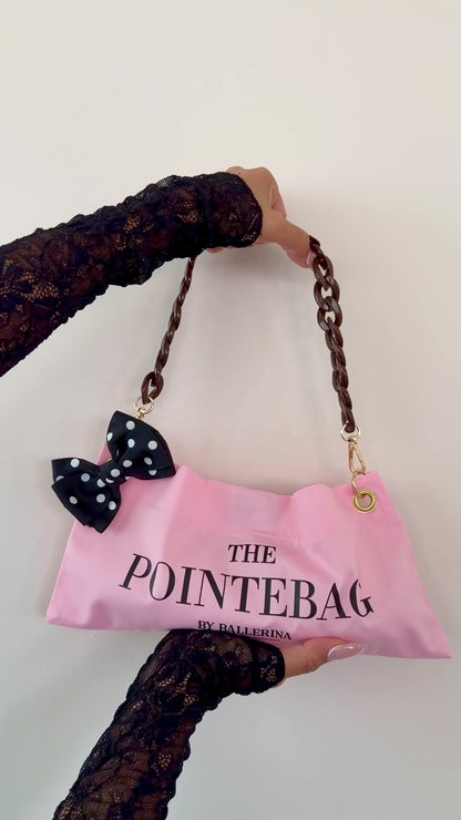 Video of the Pink polka dot pointe shoe bag from The Polka Edit – premium ballet bag by PointeBag By Ballerina