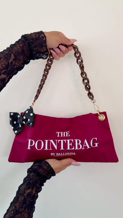 Burgundy PointeBag – The Polka Edit collection by PointeBag By Ballerina