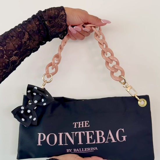 Video of the Black polka dot pointe shoe bag from The Polka Edit – premium ballet bag by PointeBag By Ballerina